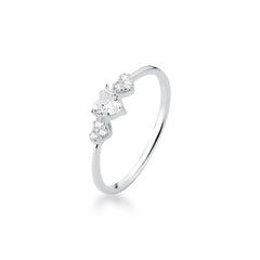 Wholesale 925 Sterling Silver Classic Single Cubic Zirconia Engagement Ring