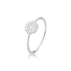 Wholesale 925 Sterling Silver Snowflake Charm Ring