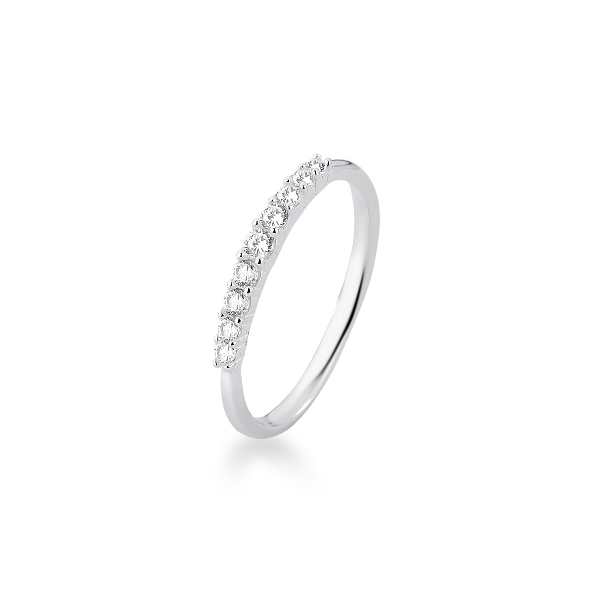 Wholesale 925 Sterling Silver Cubic Zirconia Stacking Ring