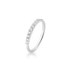 Wholesale 925 Sterling Silver Cubic Zirconia Stacking Ring